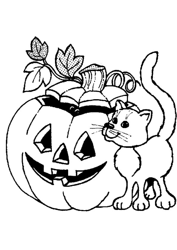 Plansa de colorat cu Halloween 50 109